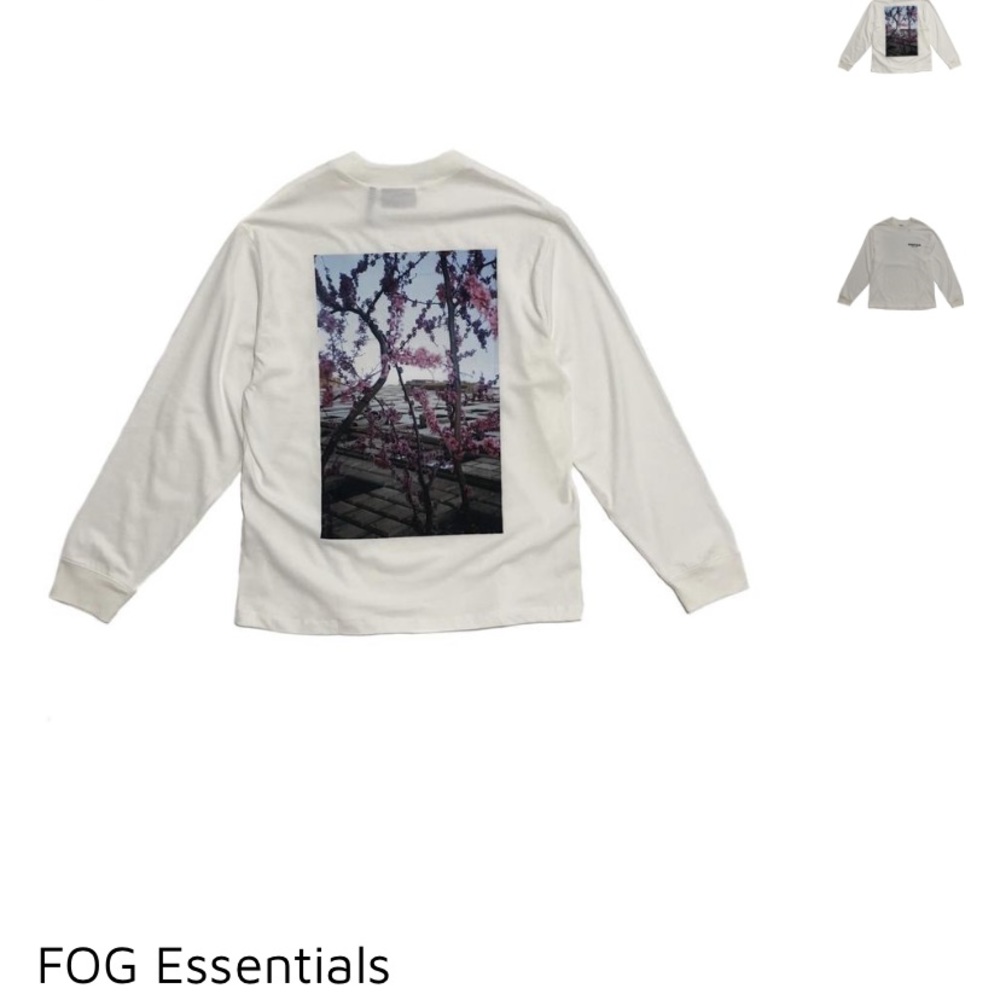 Fear of God Essentials Long Sleeve Photo Tee-White